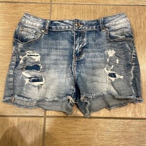 Distressed Denim Shorts Maurice’s 7/8